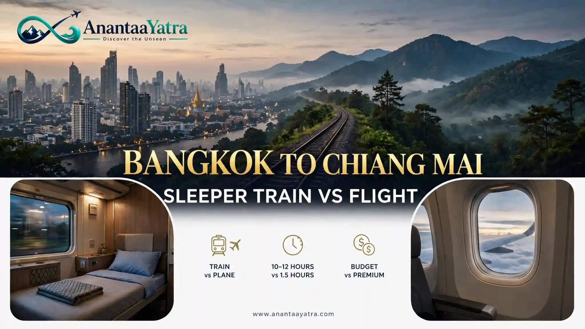 Bangkok to Chiang Mai: Sleeper Train vs. Flight (Cost & Time)