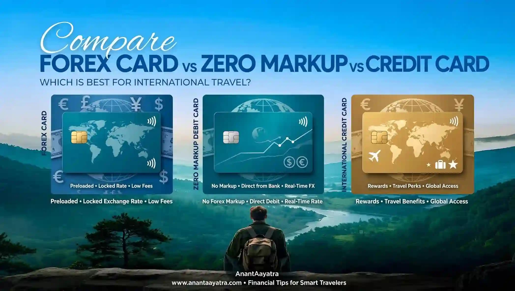 Forex Card vs Zero-Markup Debit Card vs Credit Card for Travel