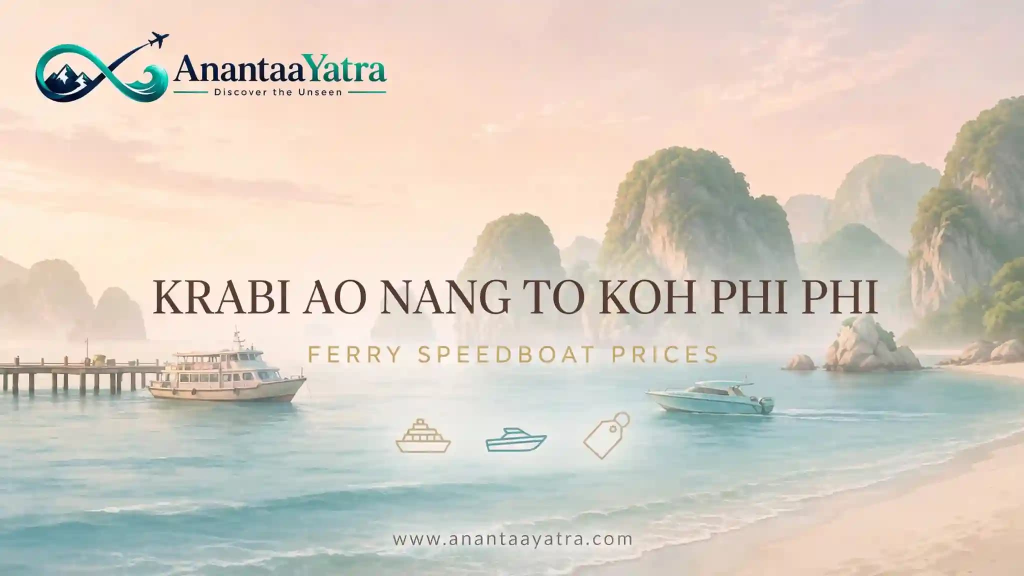 Ao Nang to Koh Phi Phi: Ferry vs Speedboat Prices & Timetable